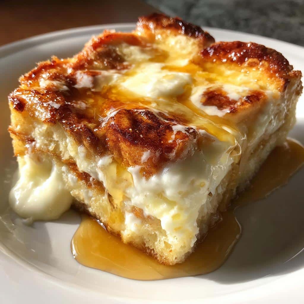 baked cream cheese french toast casserole - detail 1