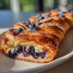 blueberry cream cheese pastry braid