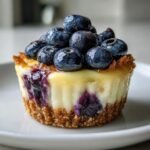 blueberry vanilla cheesecake cupcakes