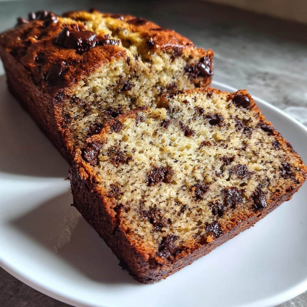 Irresistible Chocolate Chip Banana Bread Recipe in 60 Minutes 3 chocolate chip banana bread - detail 1