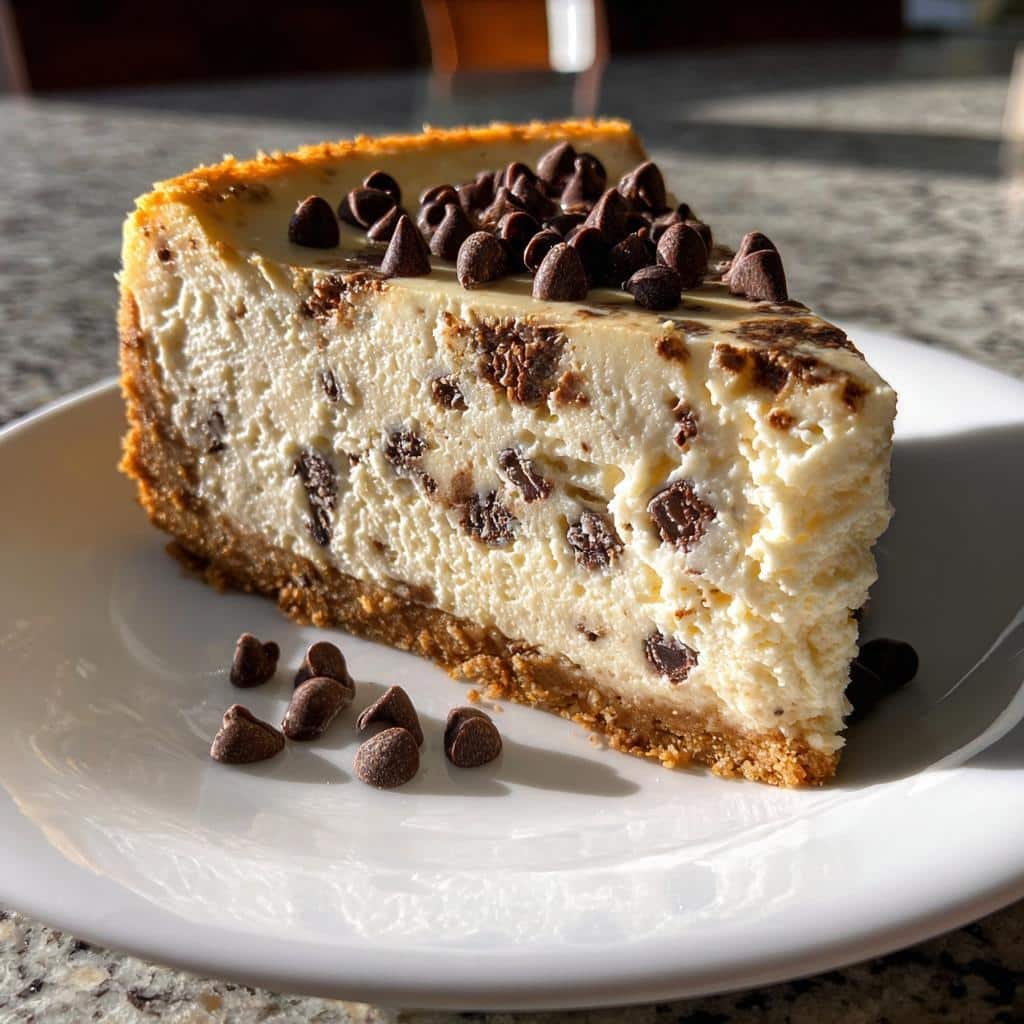 chocolate chip cheesecake recipe - detail 1