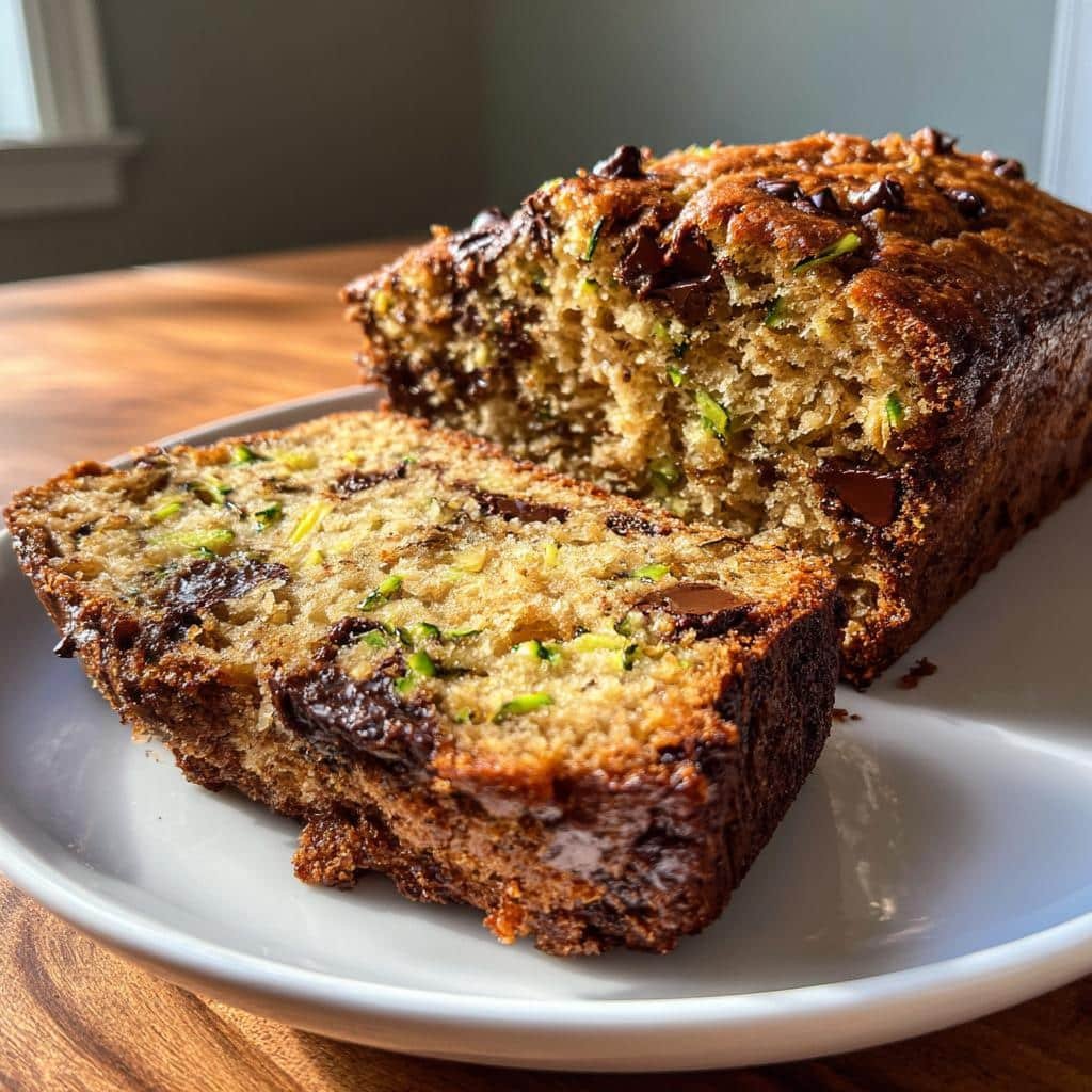 Ultimate Chocolate Chip Zucchini Banana Bread in 60 Minutes 3 chocolate chip zucchini banana bread - detail 1