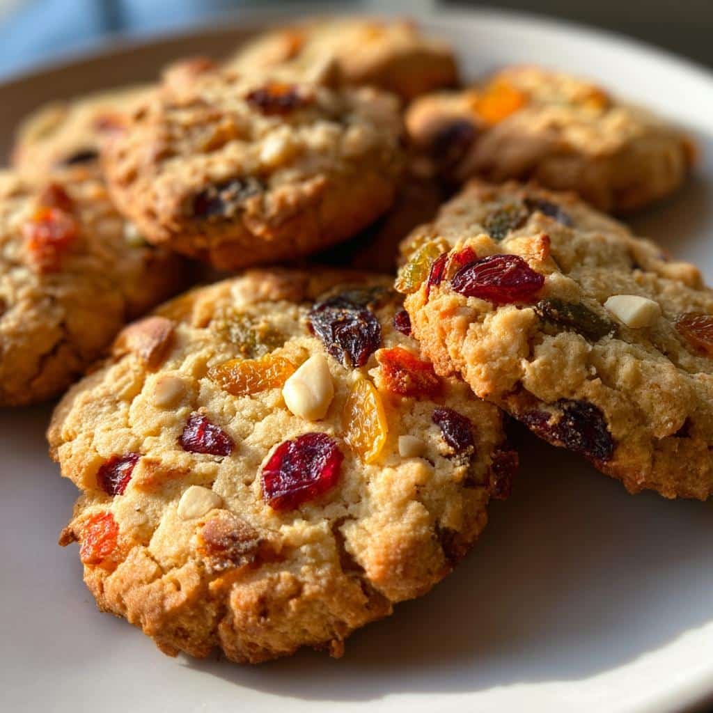 christmas rocks festive fruit and nut cookies - detail 1