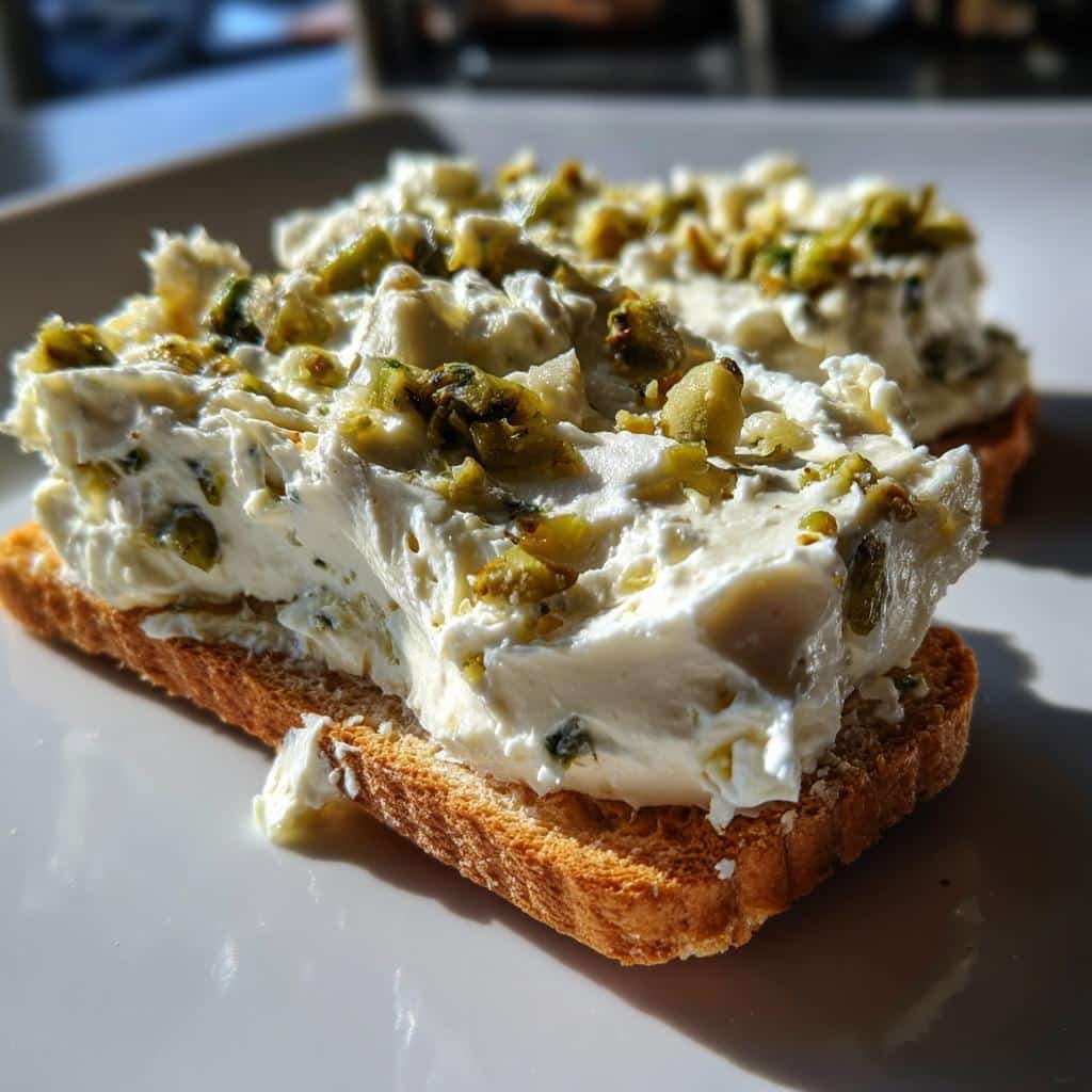 cream cheese olive spread - detail 1