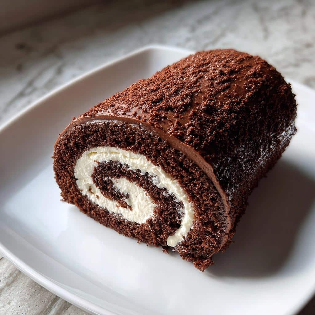 decadent chocolate cake roll recipe - detail 1