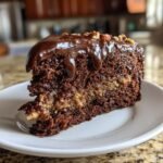 decadent chocolate pecan cake