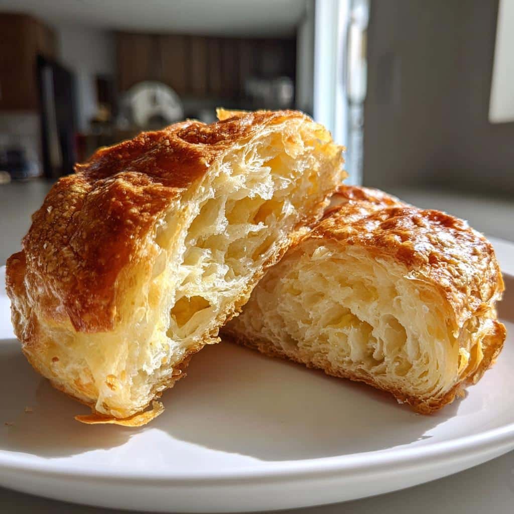 flaky and buttery breakfast pastries with shortcut homemade dough - detail 1