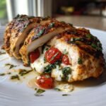 grilled caprese stuffed chicken