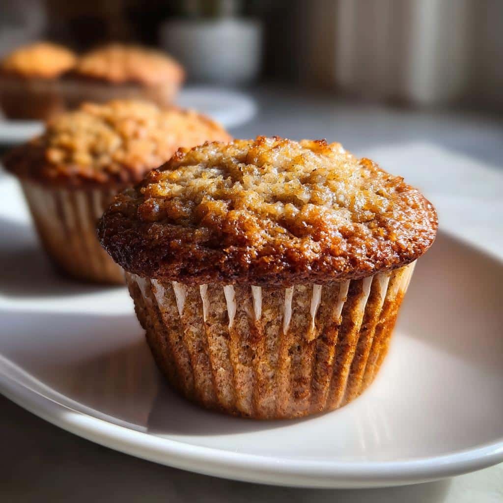 healthy apple muffins - detail 1