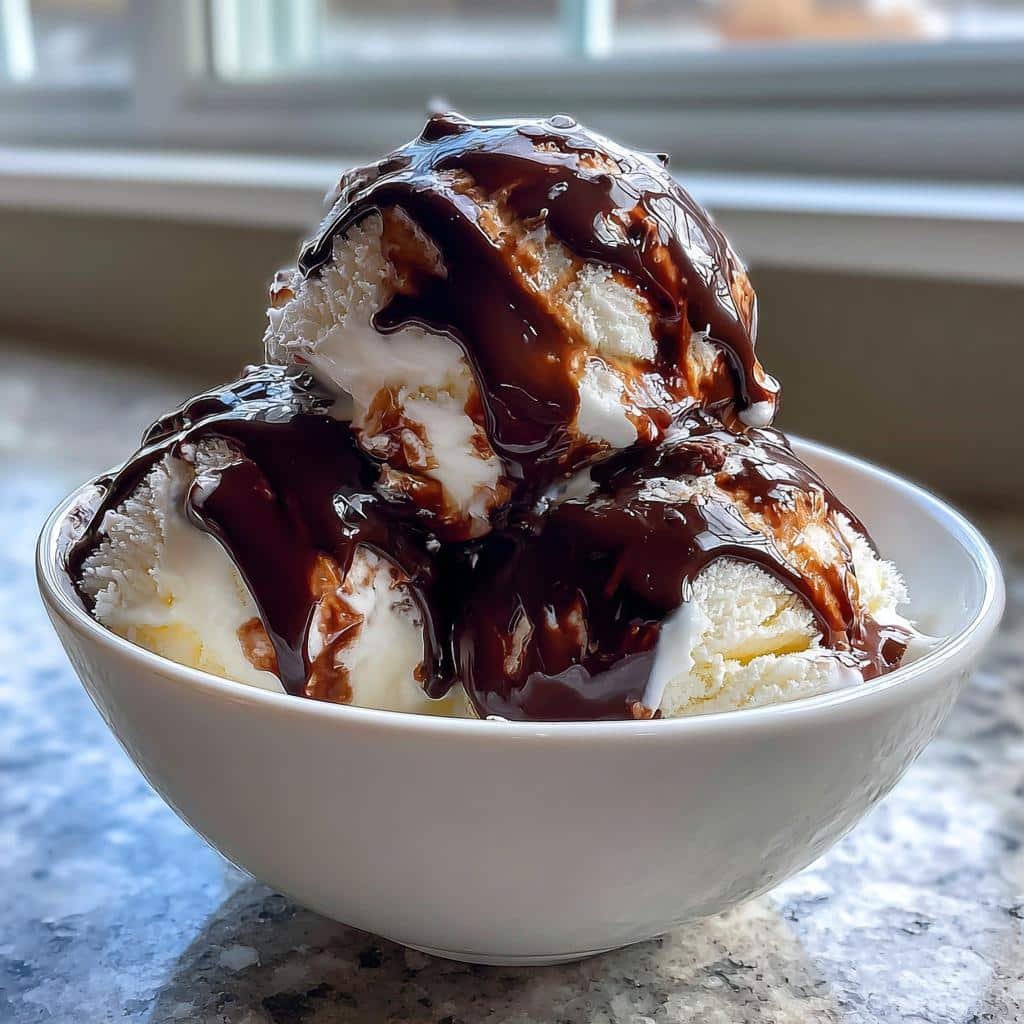 homemade chocolate magic shell - detail 1