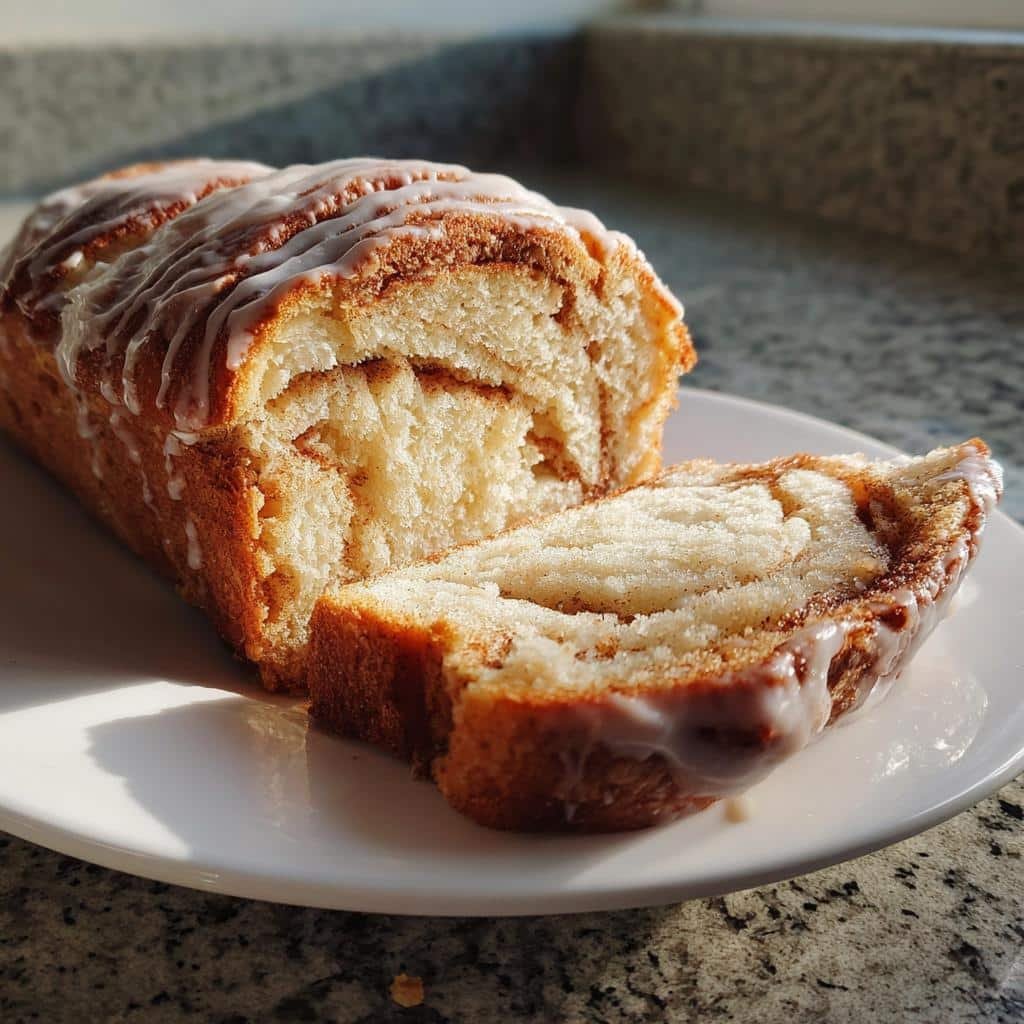homemade cinnamon swirl bread - detail 1
