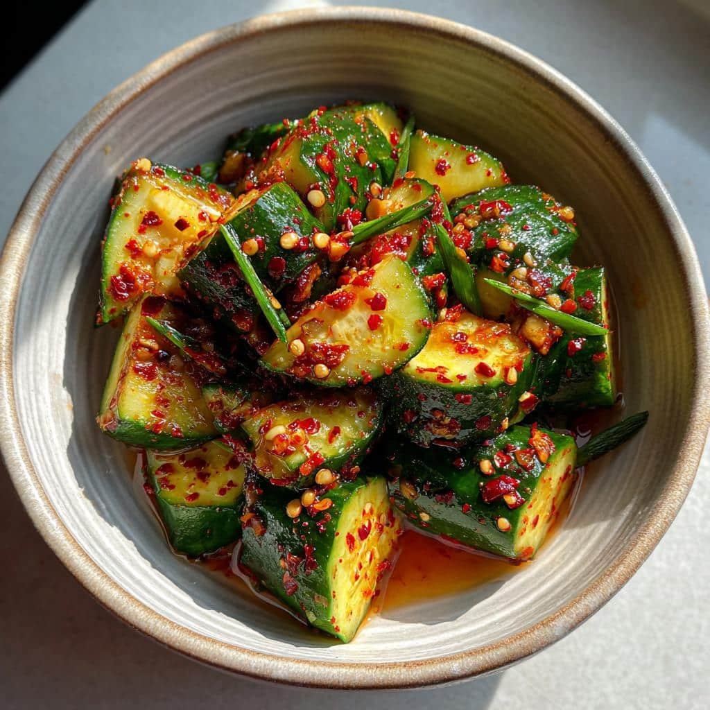 korean cucumber kimchi a tangy and refreshing side dish - detail 1
