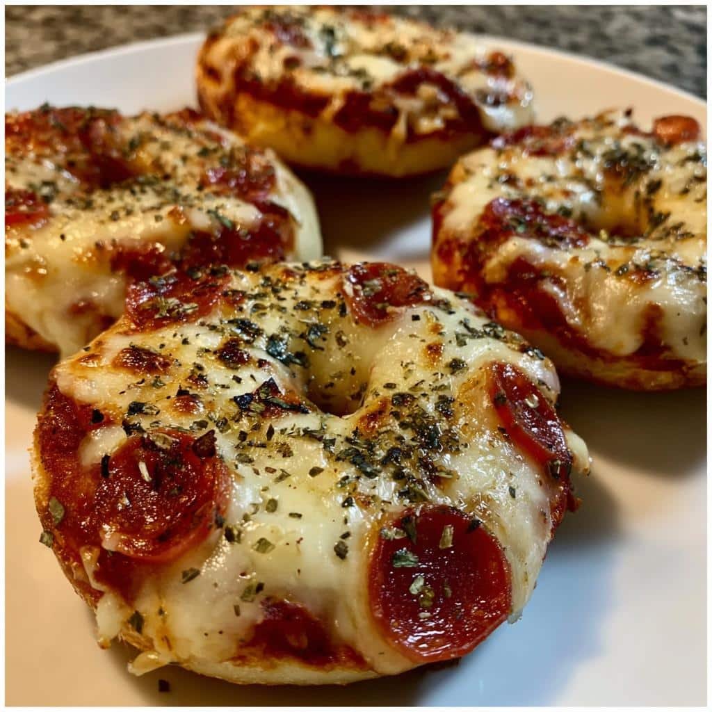 mini pizza bagels a fun delicious snack - detail 1
