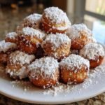 mini powdered sugar donut muffins