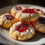 soft and chewy raspberry sugar cookies