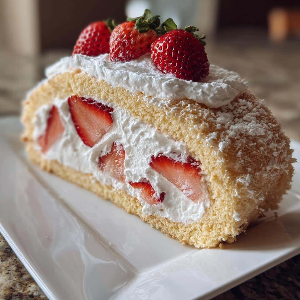 31 Amazing Strawberry Shortcake Roll Cheesecake Cake Delight 3 strawberry shortcake roll cheesecake cake - detail 1