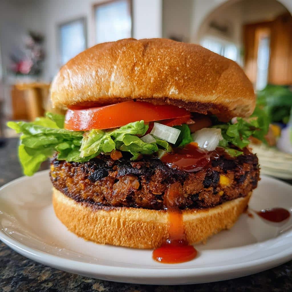 the best black bean burgers ive ever had - detail 1