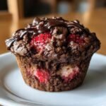 the best chocolate covered strawberry muffins