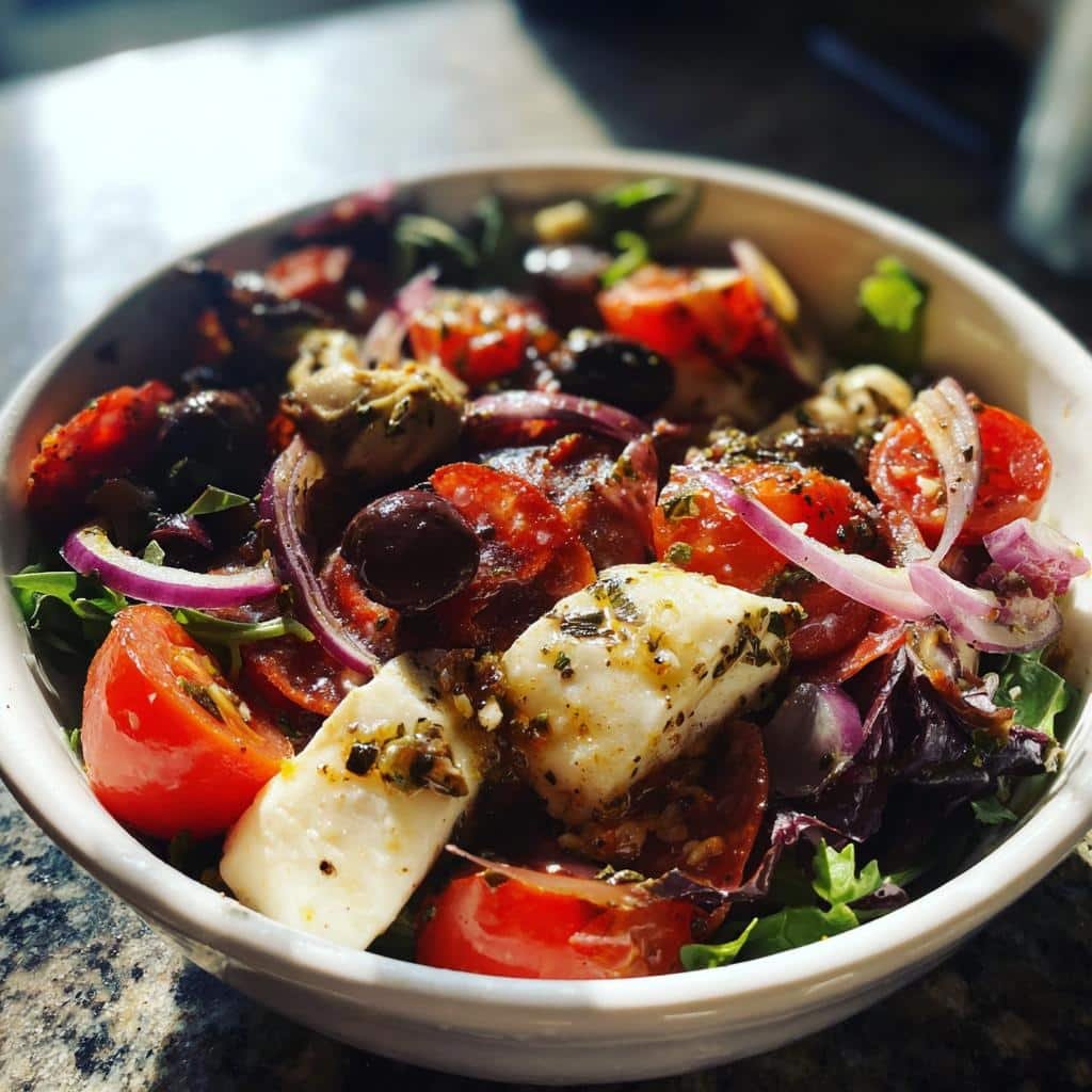 antipasto salad - detail 1