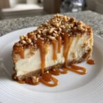 banana caramel nut cheesecake