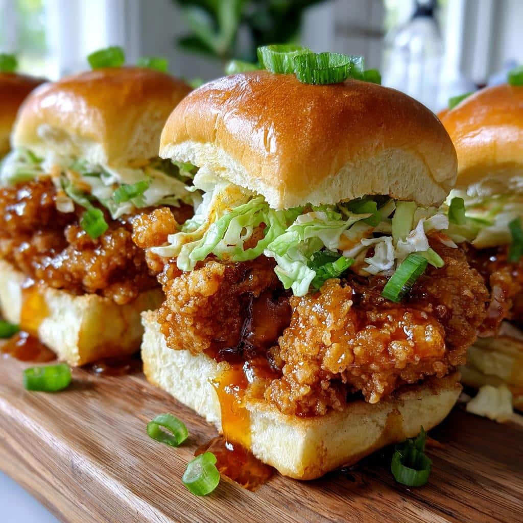 bang bang chicken sliders - detail 1