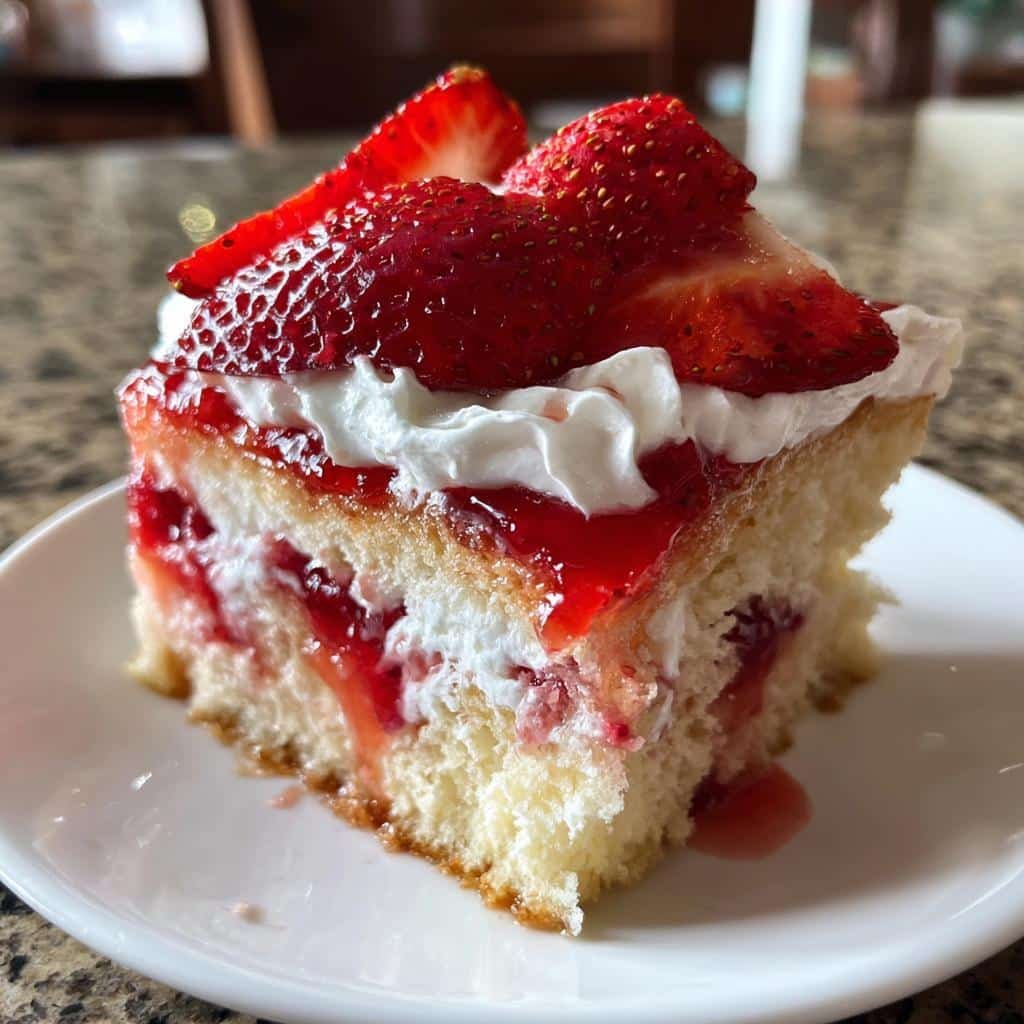 Irresistible 15-Minute Prep Best Strawberry Poke Cake Bliss 3 best strawberry poke cake - detail 1