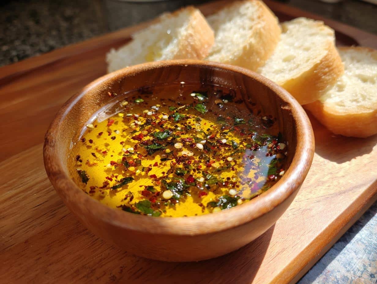 5-Minute Bread Dipping Oil Recipe That’s Irresistibly Good 3 bread dipping oil - detail 1