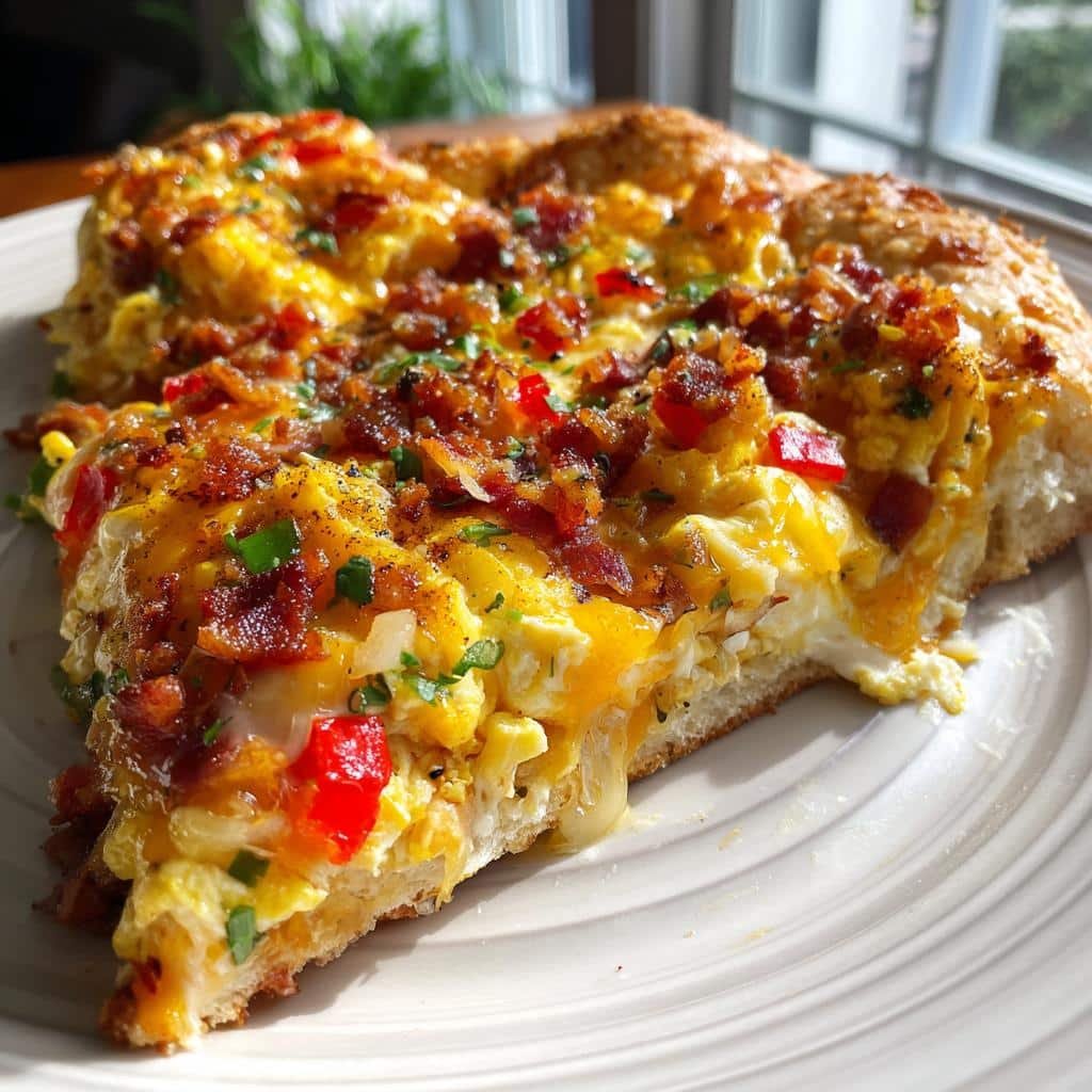 "25-Minute Breakfast Pizza: A Crispy, Cheesy Morning Delight" 3 breakfast pizza - detail 1