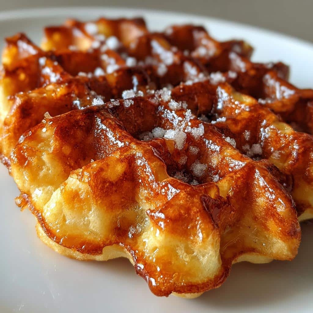 4 Irresistible Buttery Belgian Liege Waffles with Heavenly Crunch 3 buttery belgian liege waffles - detail 1