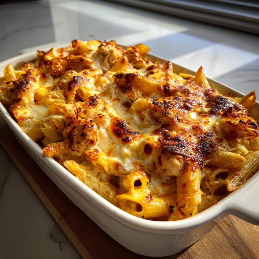 Irresistible Cajun Cream Cheese Chicken Pasta Bake Recipe 3 cajun cream cheese chicken pasta bake - detail 1