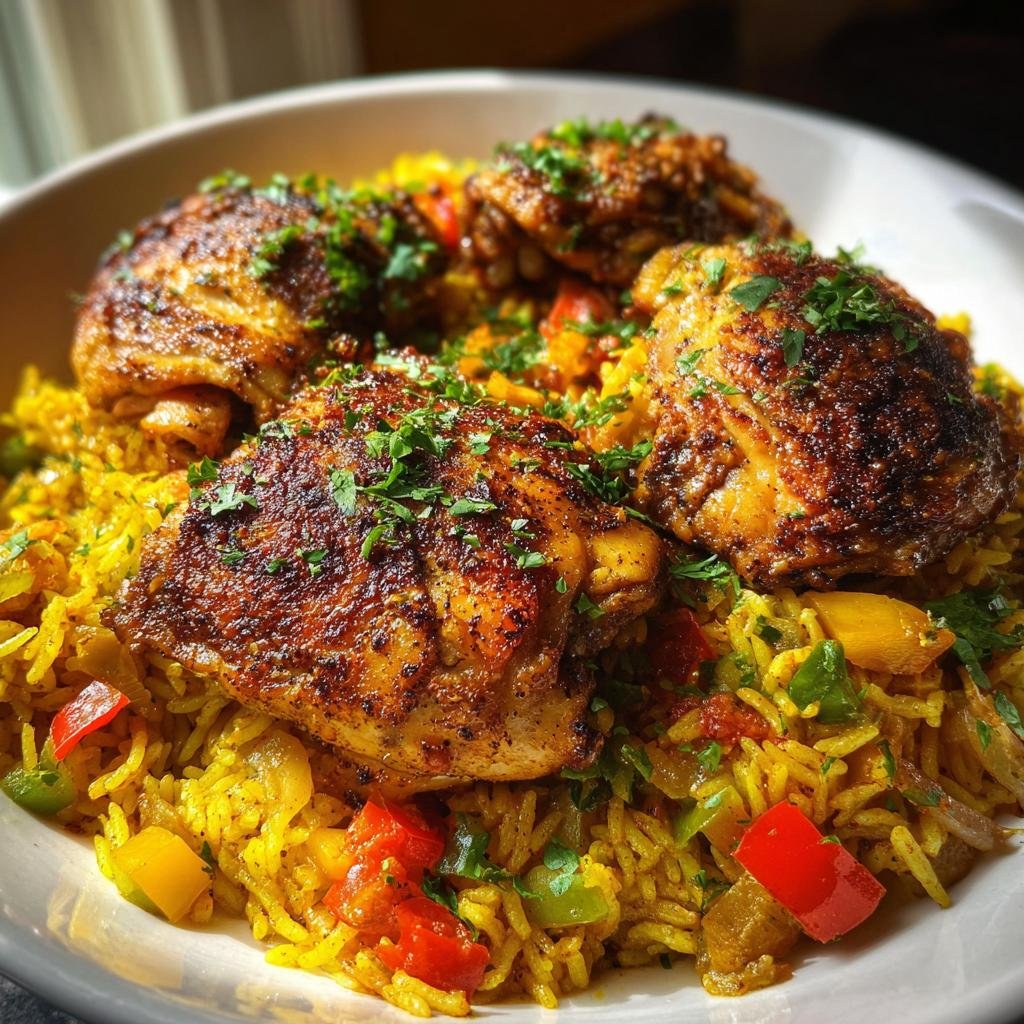Juicy Caribbean Chicken and Rice Recipe in Just 45 Minutes 3 caribbean chicken and rice - detail 1
