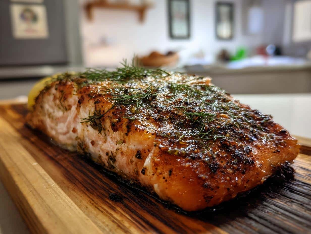 Smoky Cedar Plank Salmon Recipe That Steals Hearts in 30 Minutes 3 cedar plank salmon - detail 1