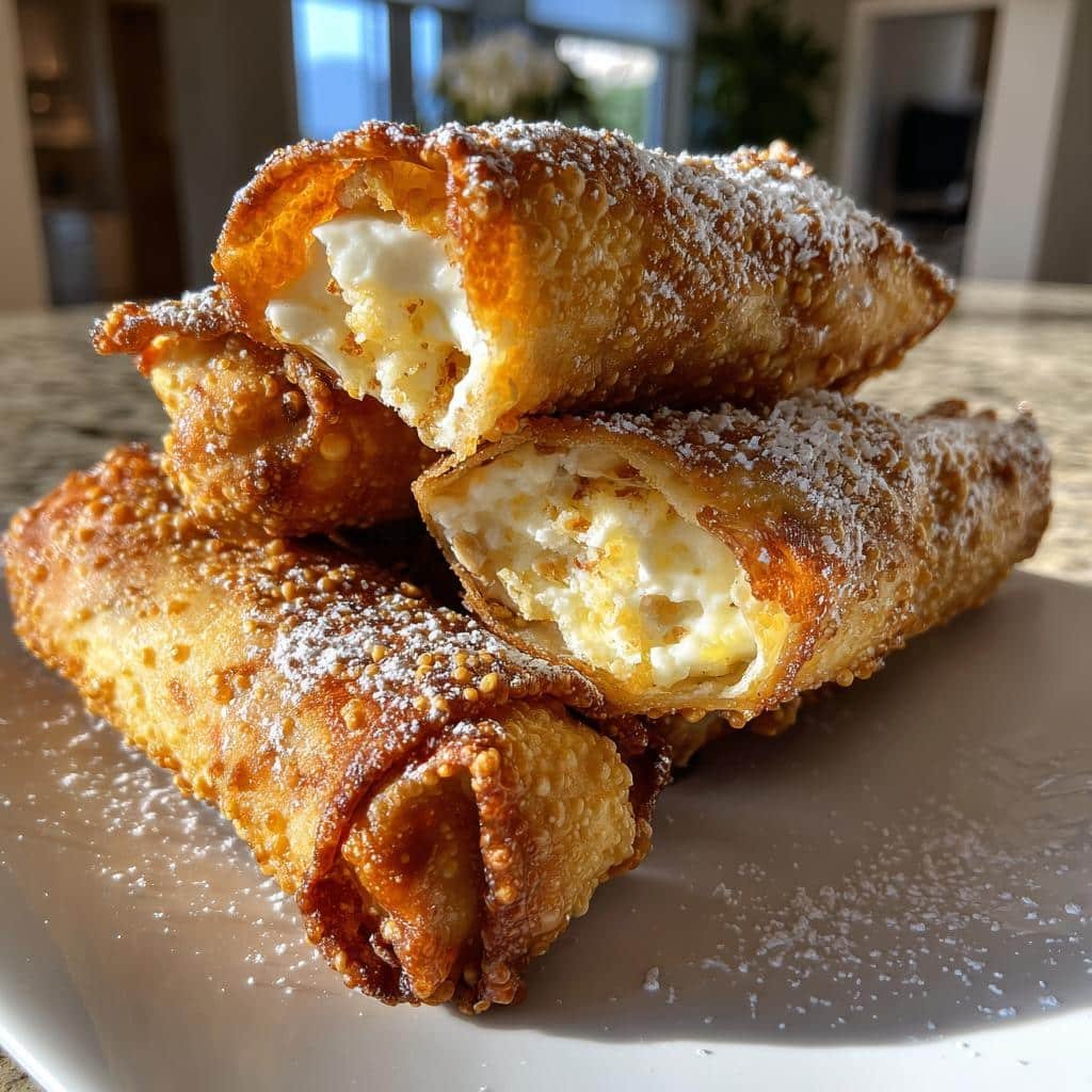 Crispy Cheesecake Egg Rolls in Just 25 Minutes 3 cheesecake egg rolls - detail 1