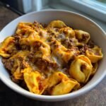 cheesy beef enchilada tortellini