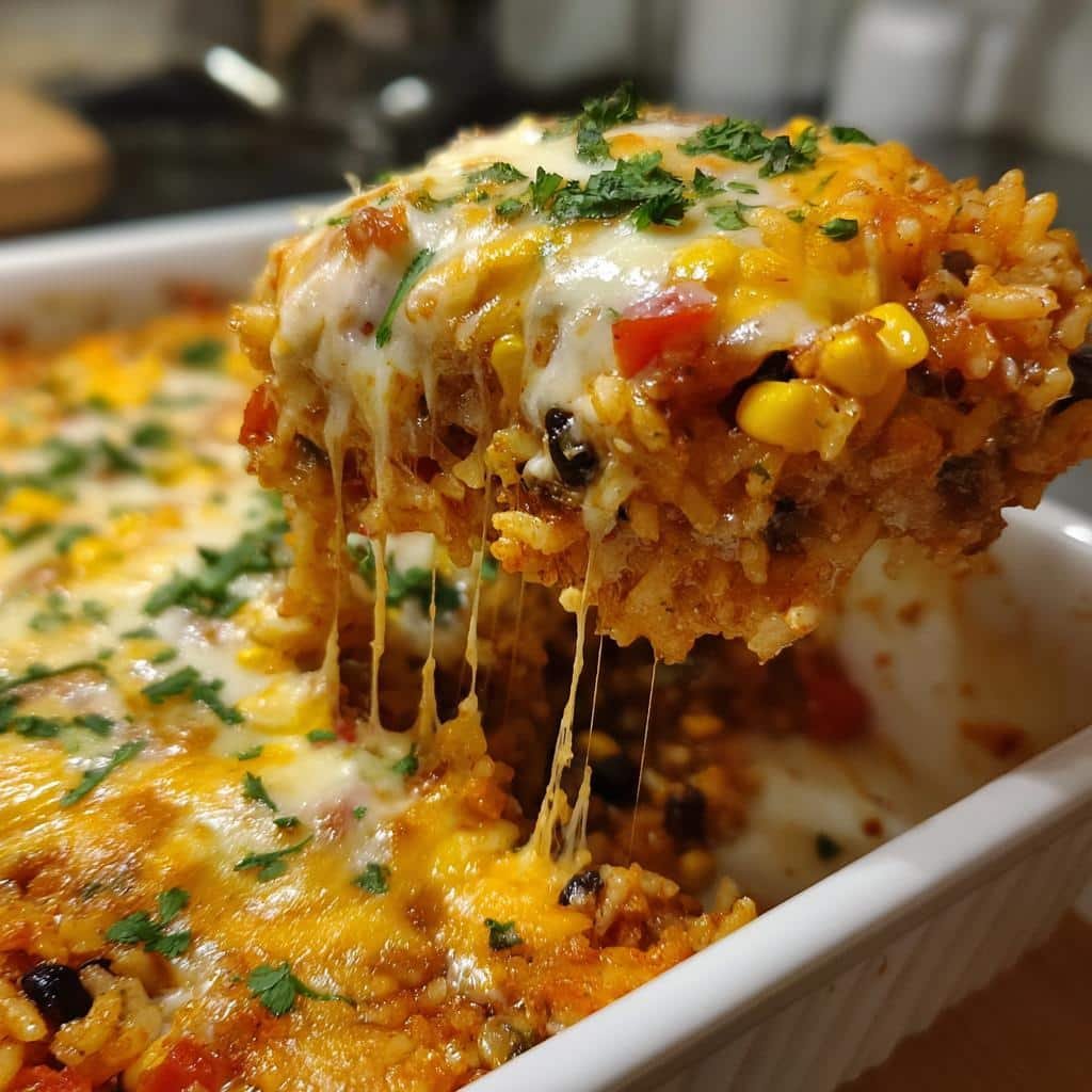 Irresistible Cheesy Mexican Rice Casserole in Just 30 Minutes 3 cheesy mexican rice casserole - detail 1
