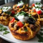 cheesy taco cupcakes recipe