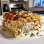 chicken alfredo lasagna rolls