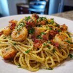 chicken and shrimp carbonara