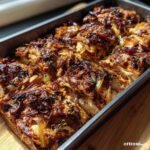 chicken shawarma in a loaf pan