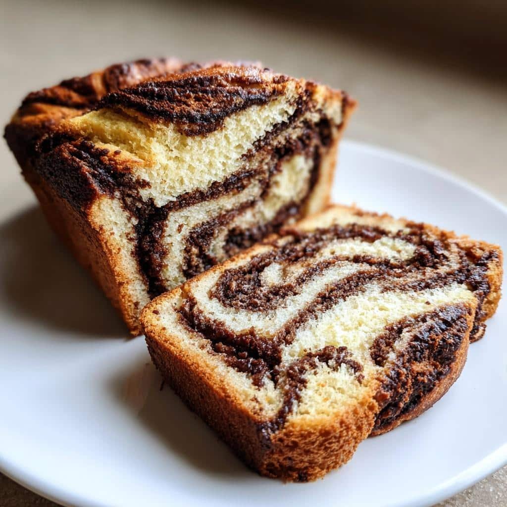 chocolate babka - detail 1