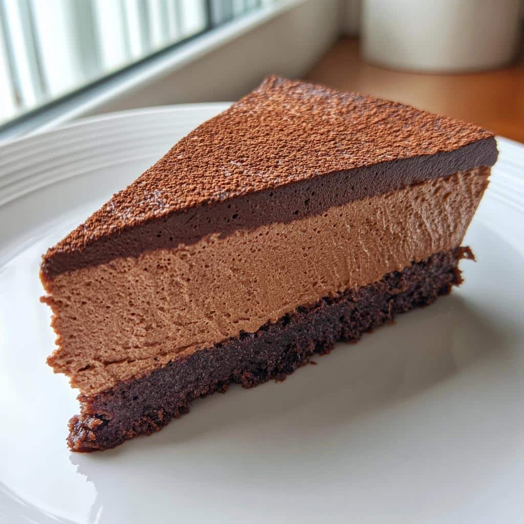 chocolate mousse cake - detail 1