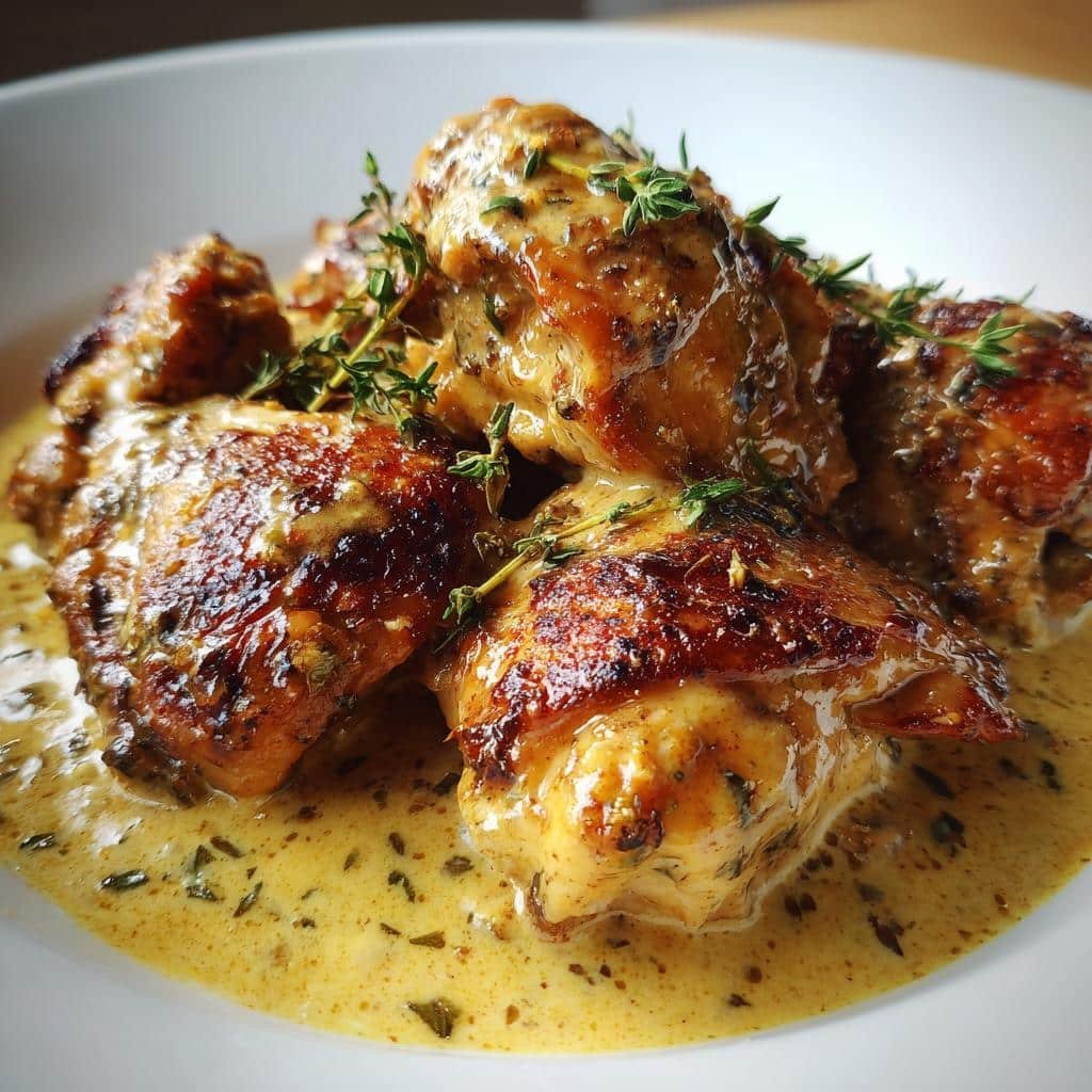 creamy lemon thyme chicken - detail 1