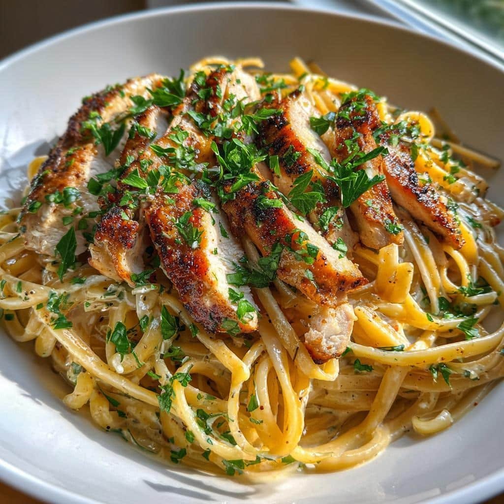 Creamy One Pot Cajun Chicken Linguine: 30-Minute Bliss 3 creamy one pot cajun chicken linguine with garlic parmesan sauce - detail 1