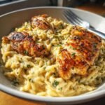 creamy parmesan chicken and orzo