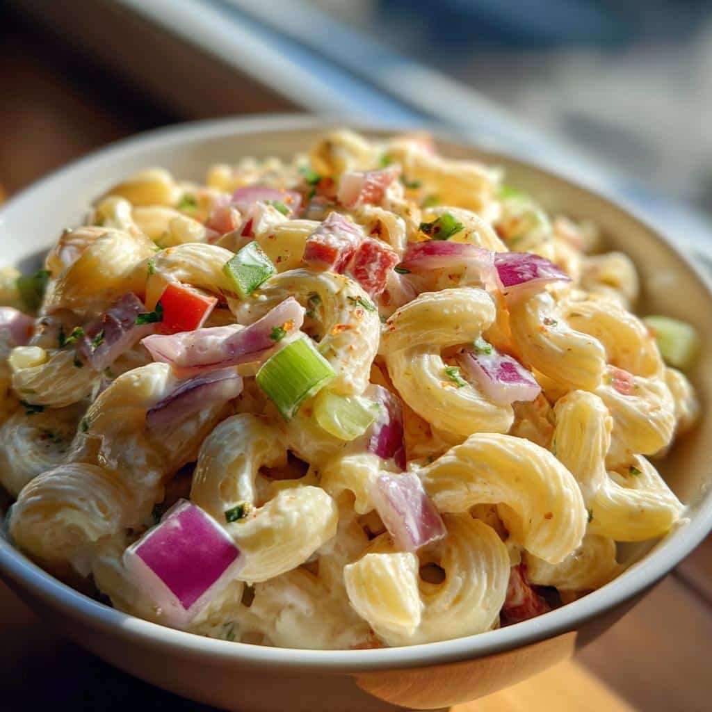 creamy pasta salad - detail 1