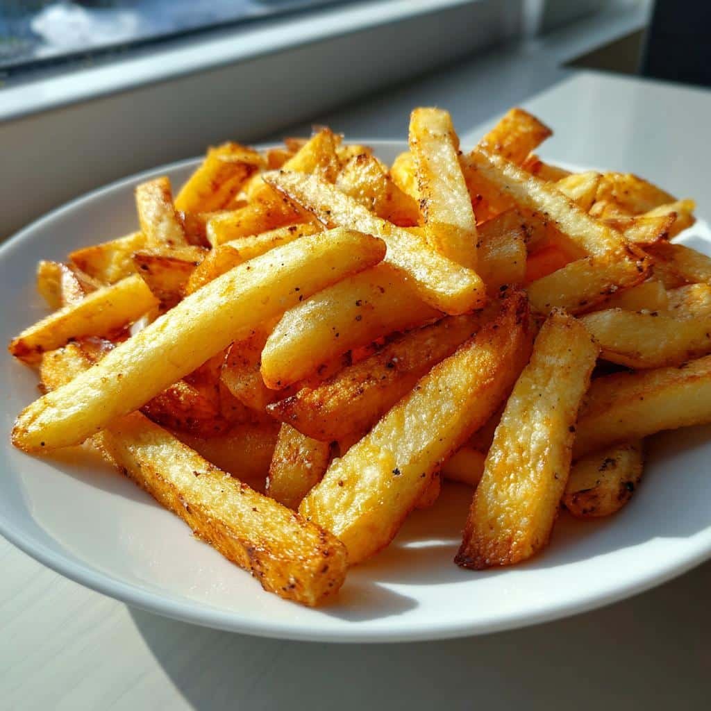 crispy air fryer seasoned french fries - detail 1