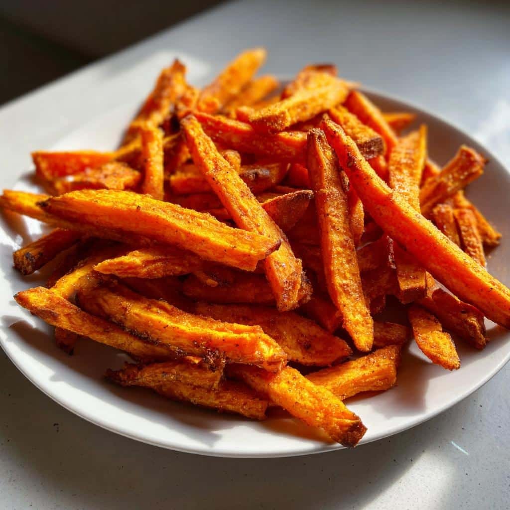 crispy baked sweet potato fries - detail 1