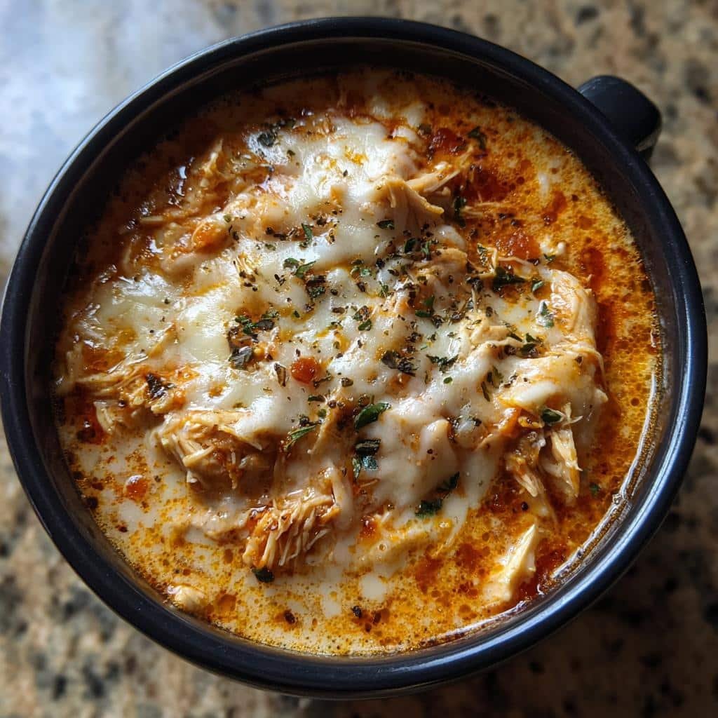 Crock Pot Creamy Chicken Parmesan Soup: 10-Minute Comfort Magic 3 crock pot creamy chicken parmesan soup - detail 1