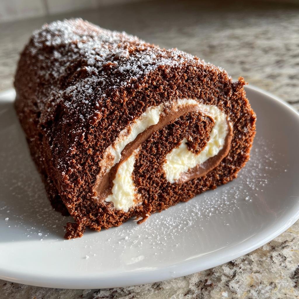 decadent chocolate cake roll recipe - detail 1