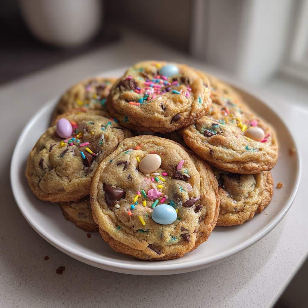 Irresistible Easter Chocolate Chip Cookies in 30 Minutes 3 easter chocolate chip cookies - detail 1